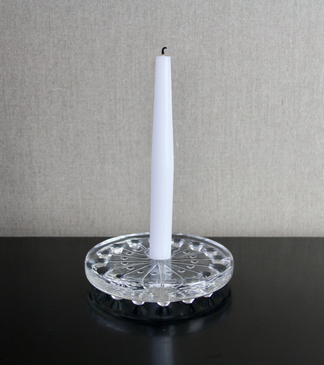 Clear "Lumitähti" (Snow Star) Candlestick / Nanny Still, 1973