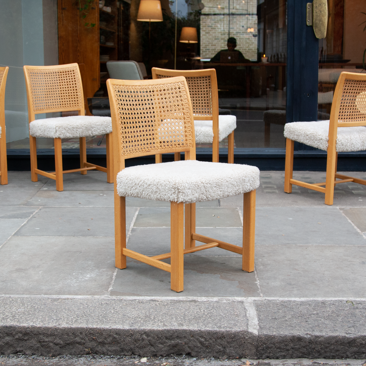 Set of Six Oak Dining Chairs / Carl Gustav Hiort, 1955