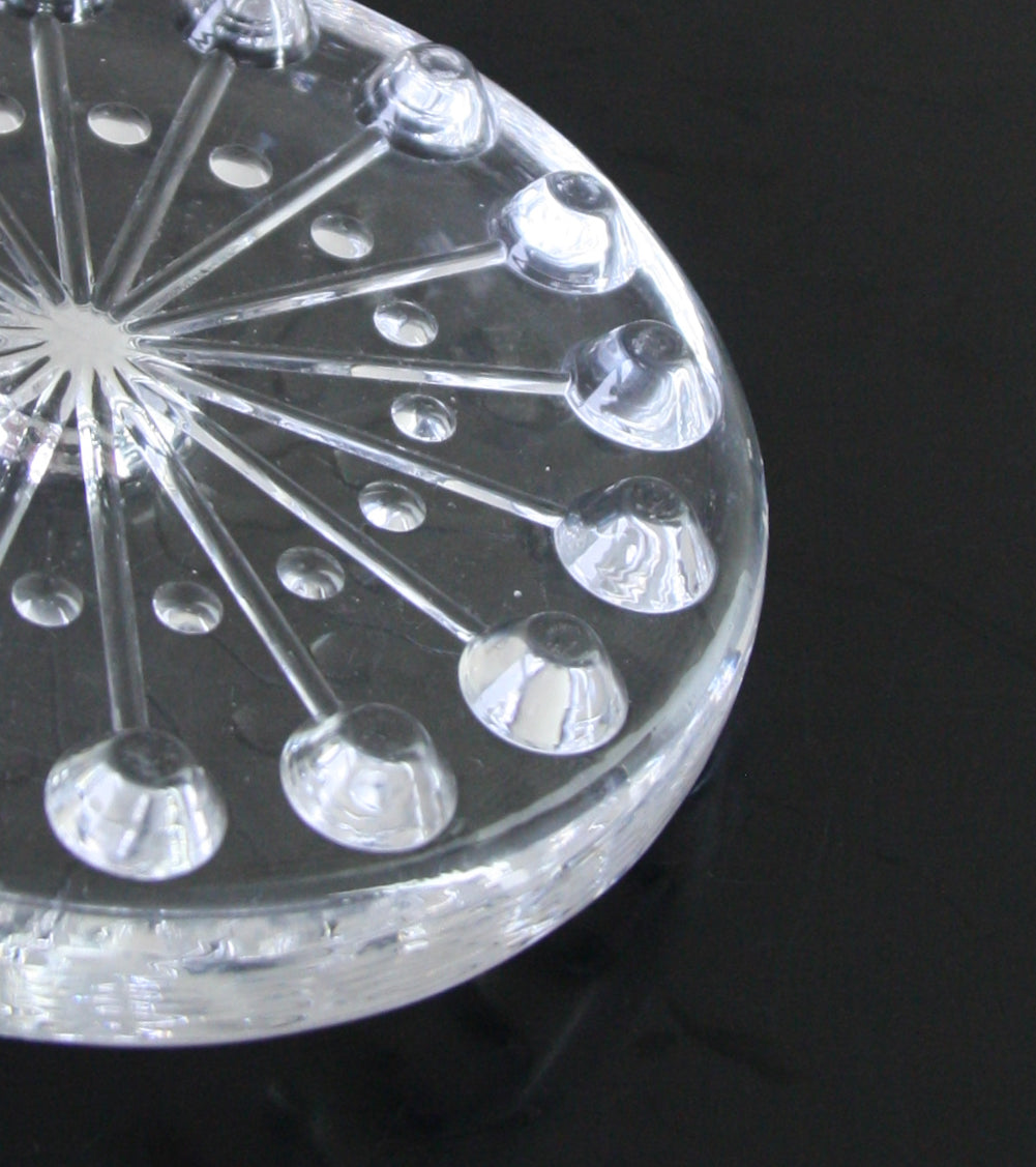 Clear "Lumitähti" (Snow Star) Candlestick / Nanny Still, 1973