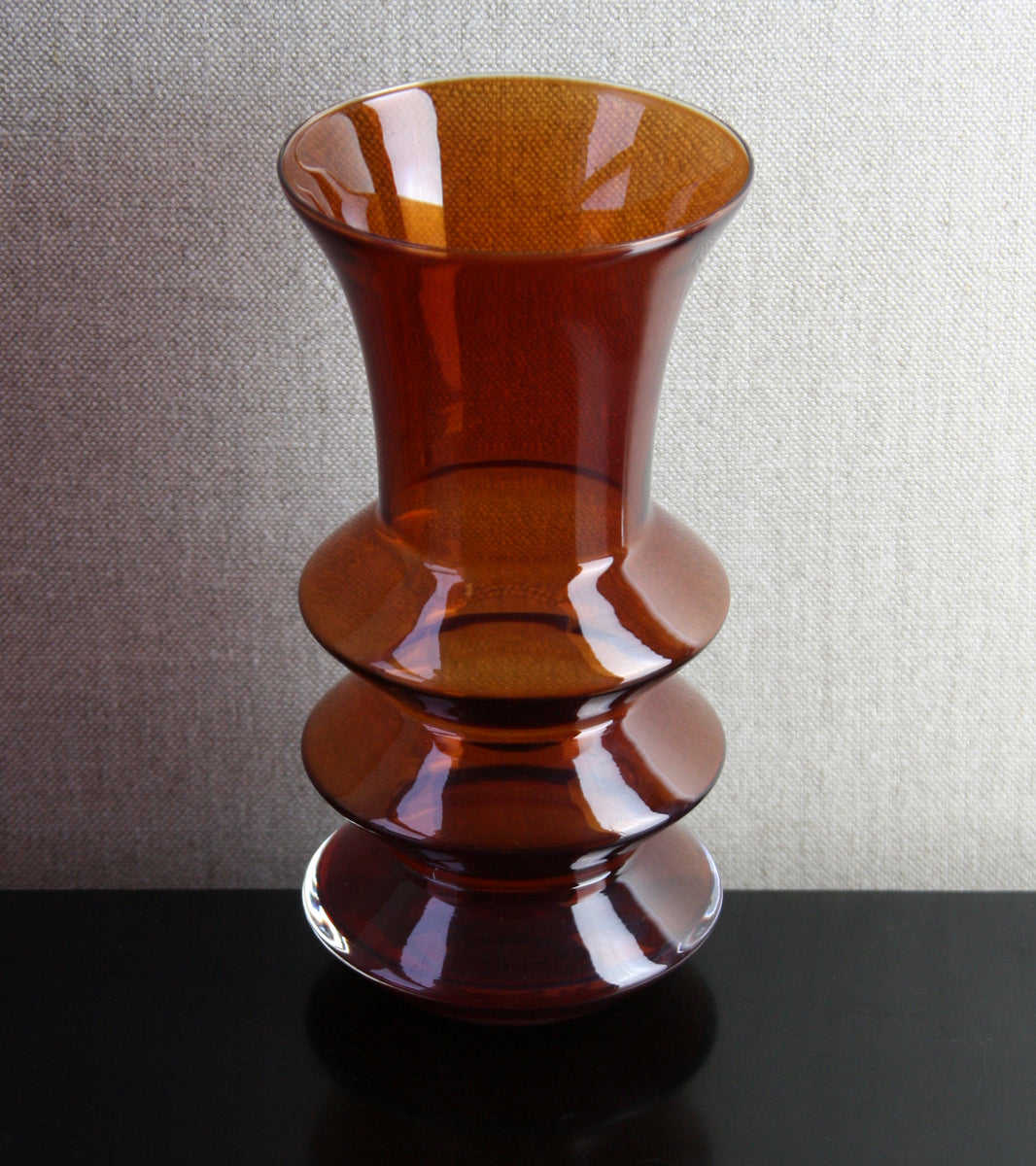 Dark Red 'Concertina' Vase / Tamara Aladin C. 1970