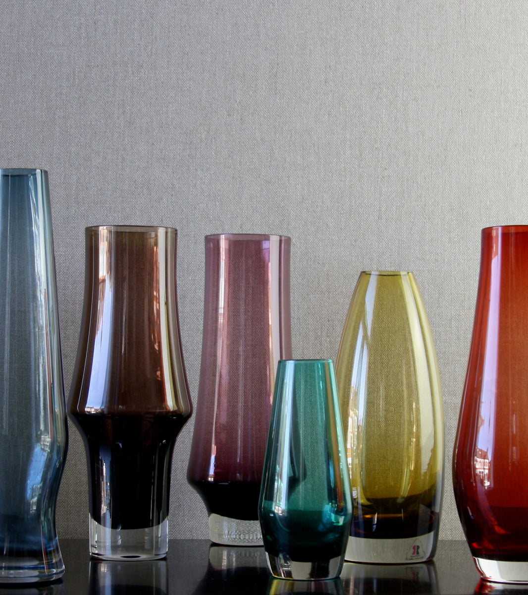 Teal 'Tapered' Small Vase / Tamara Aladin, C. 1965