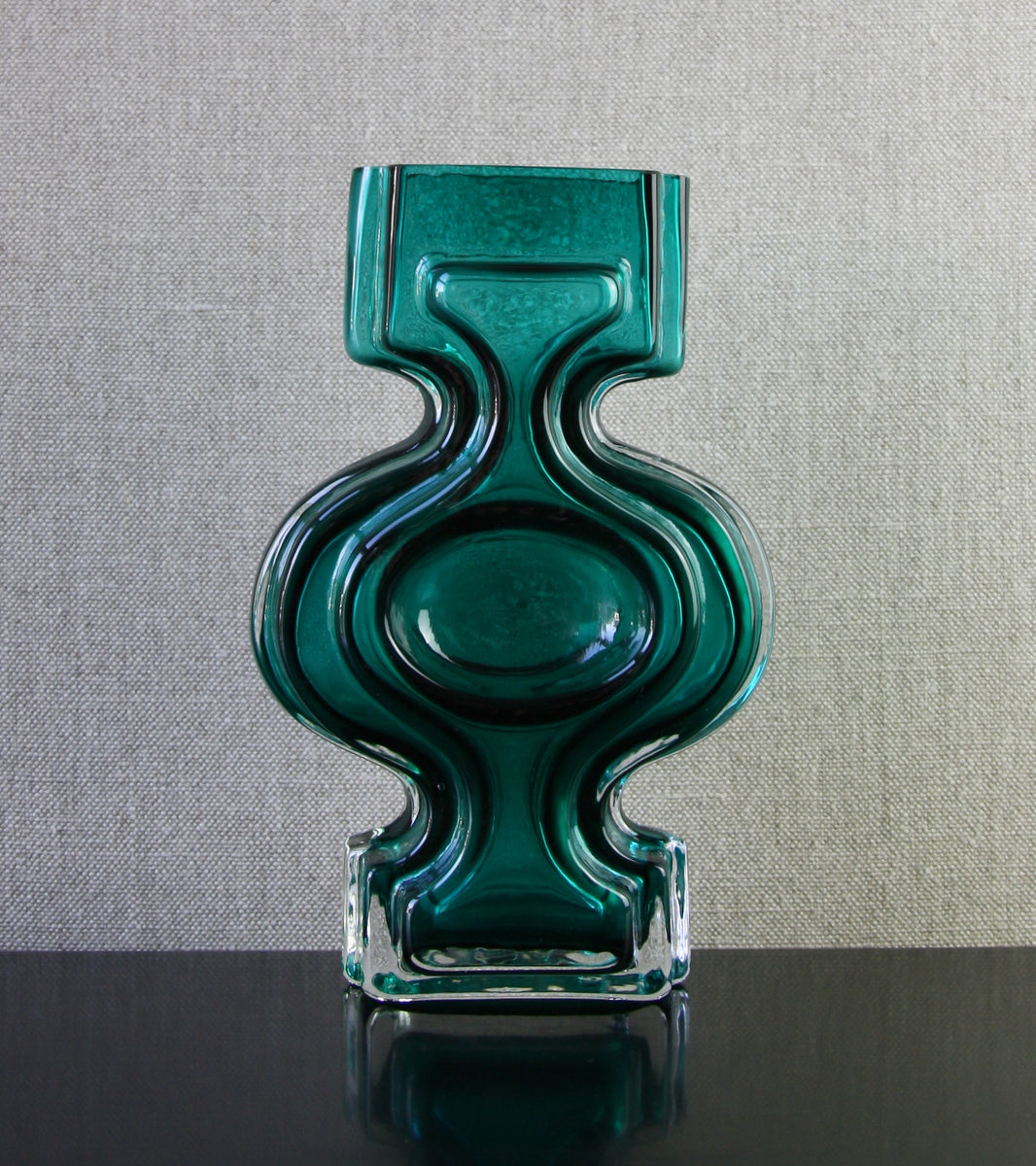 Teal Model 1310 "Emma" Vase by Helena Tynell, 1968