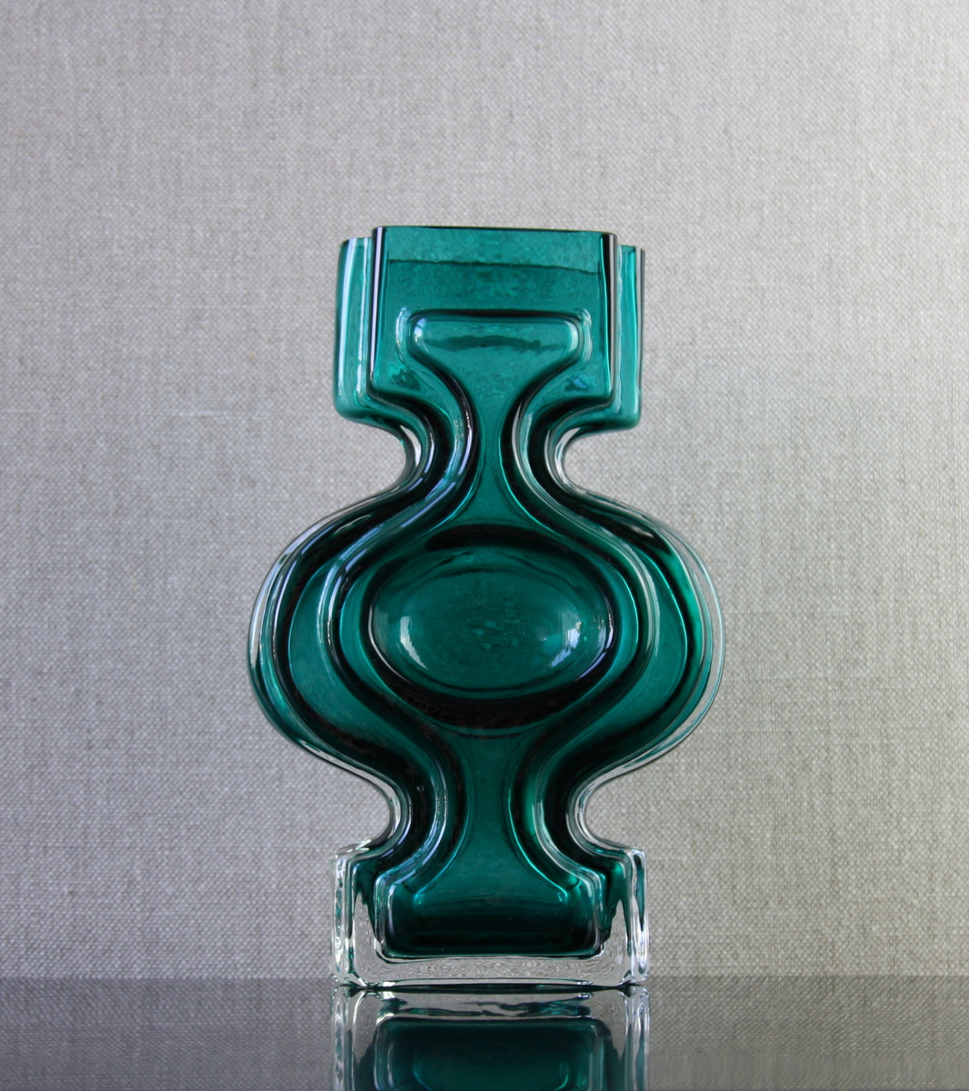 Teal Model 1310 "Emma" Vase / Helena Tynell, 1968