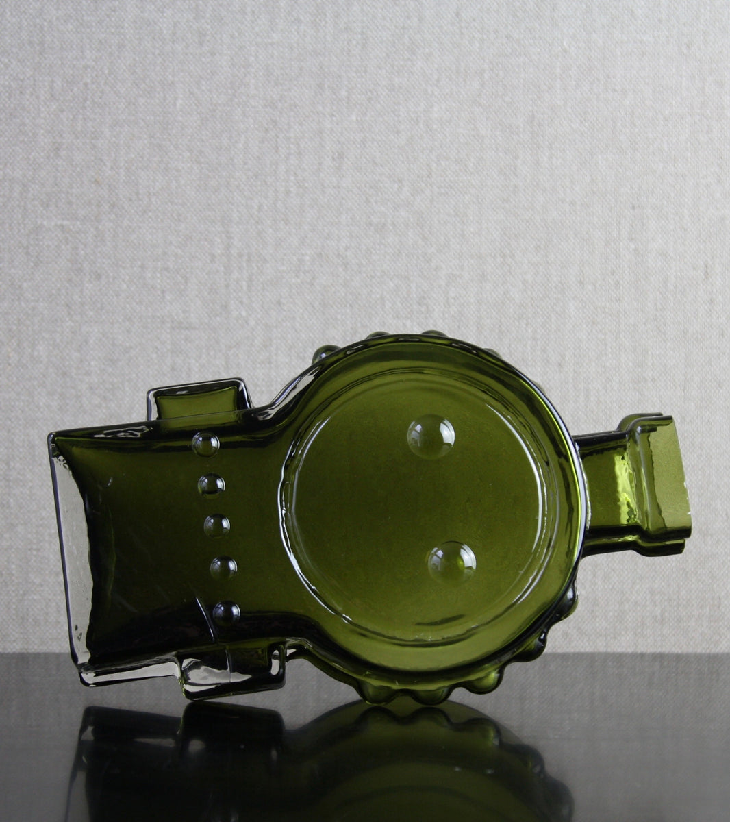 Olive Green Model 1309 "Ahkeraliisa" Vase / Helena Tynell, 1968
