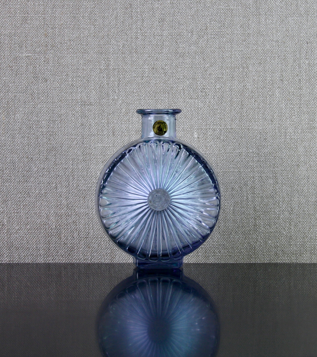 Rare Neodymium Violet Model 1394 "Aurinko" (Sun) Bottle Vase by Helena Tynell, 1964