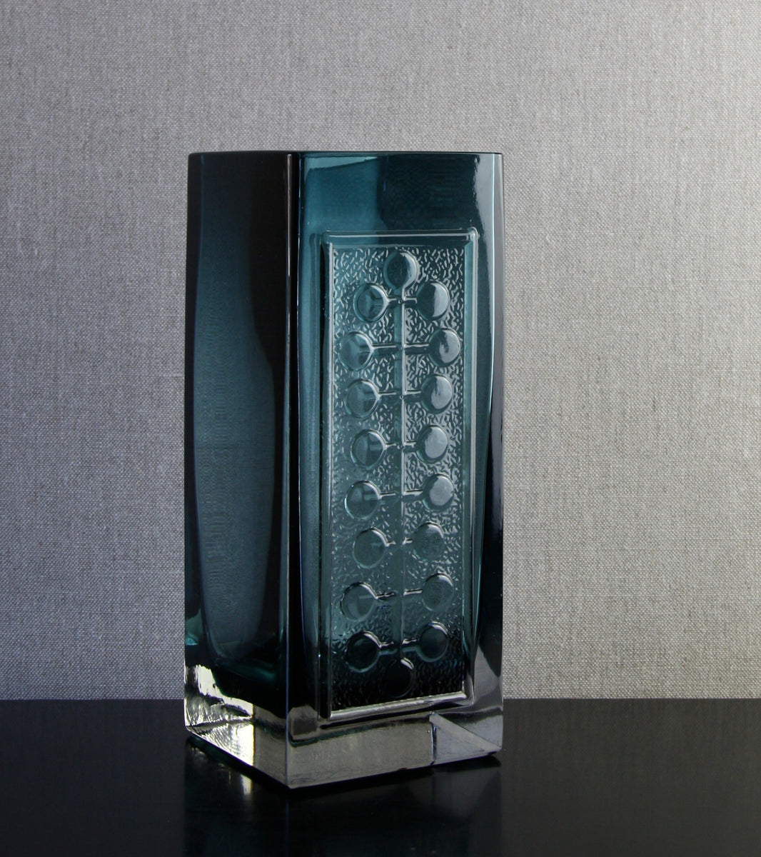 Steel Blue Model 1494 "Lucullus" Vase by Nanny Still, 1966