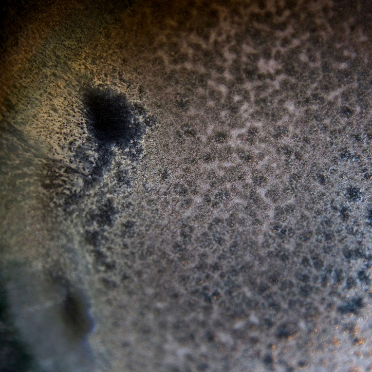 Large Shallow Bowl / Black / Shape #13, Glaze E