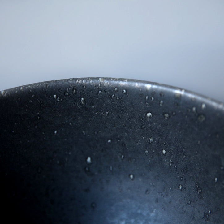 Large Deep Bowl / Black & White / Shape #12, Glaze F