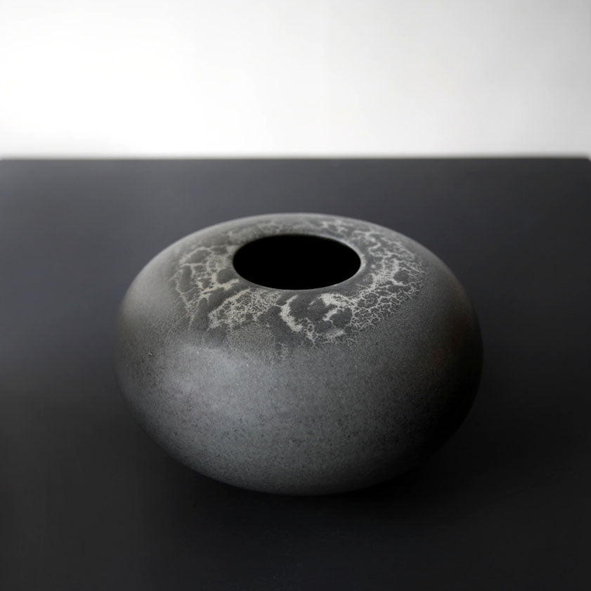 Large Pebble Vase / Blistered Lead Glaze