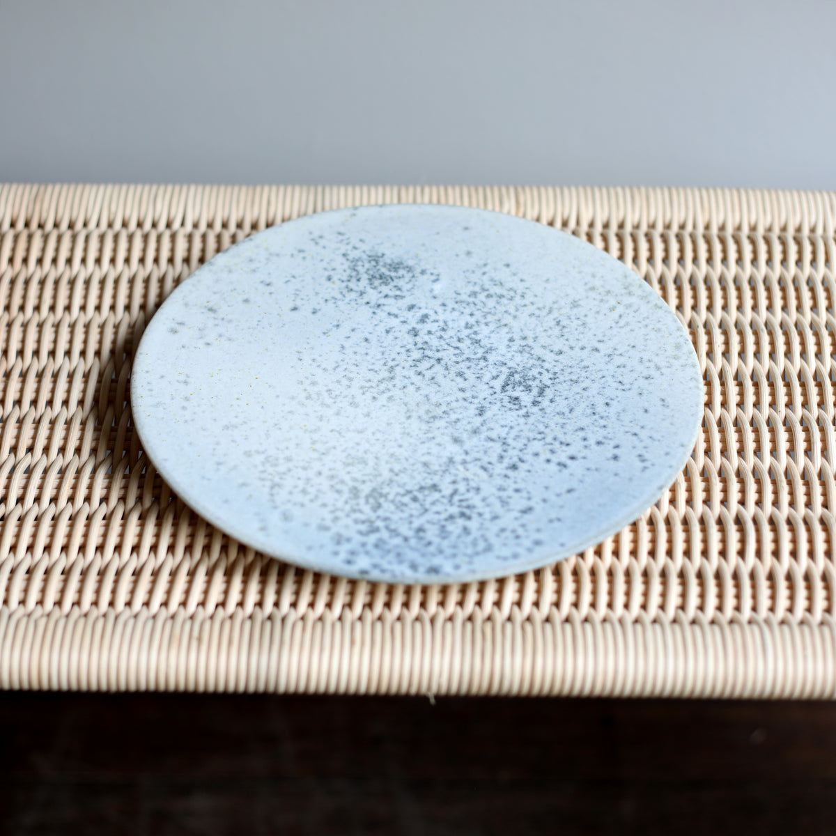 Medium Flat Plate / Stone Blue / Shape #5, Glaze J – Sigmar London