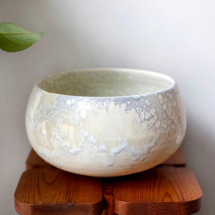Small Cauldron Shaped Bowl <br> Opalescent Glaze