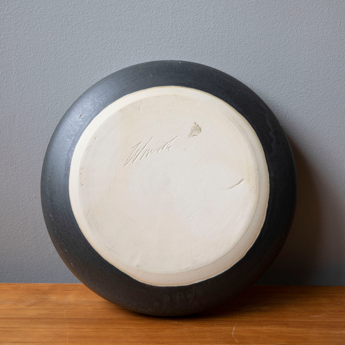 Serving Platter / Black & White / Shape #15, Glaze F