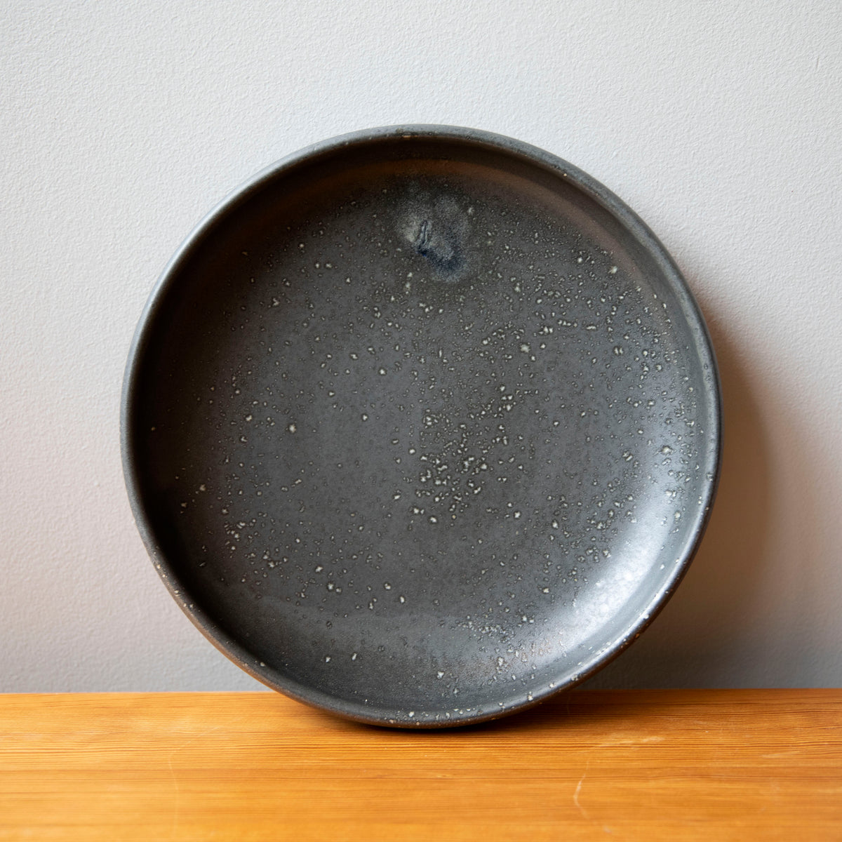 Serving Platter / Black & White / Shape #15, Glaze F