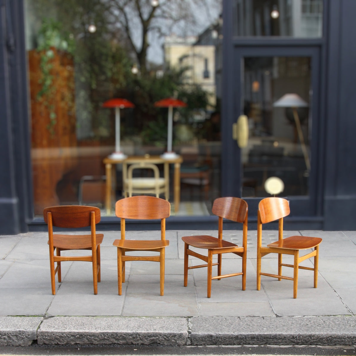 Set of Eight / Model #156 Chairs / Børge Mogensen
