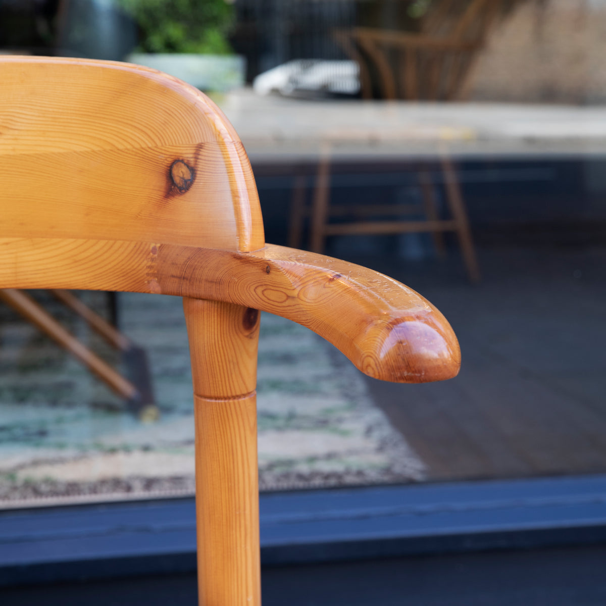 Set of Six Pine Carver Chairs / Rainer Daumiller 1960s