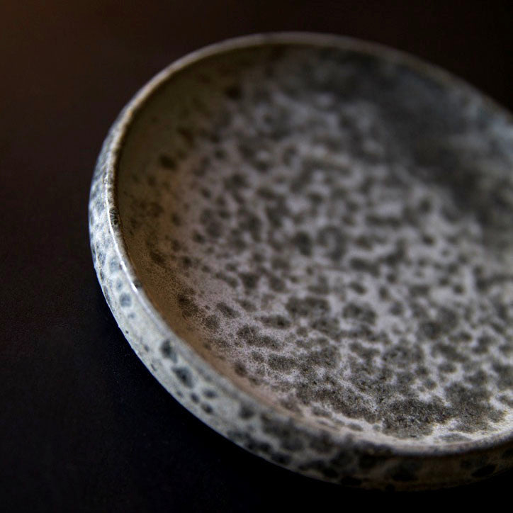 Small Rimmed Plate / Grey / Shape #2, Glaze G