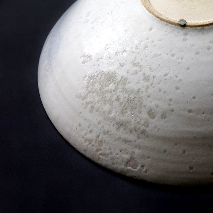 Massive Karahi Shaped Bowl <br> White & Blue Glaze