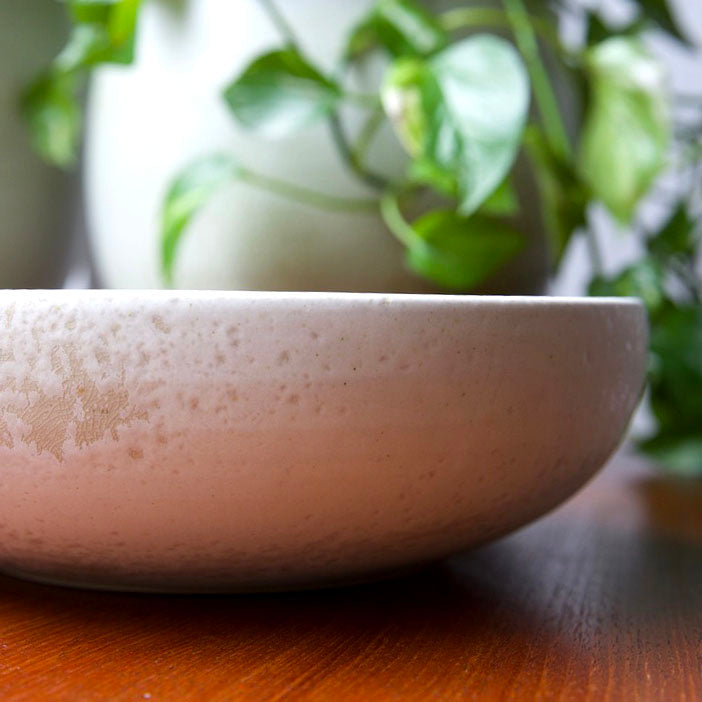 Serving Bowl / White & Yellow / Shape #14, Glaze C