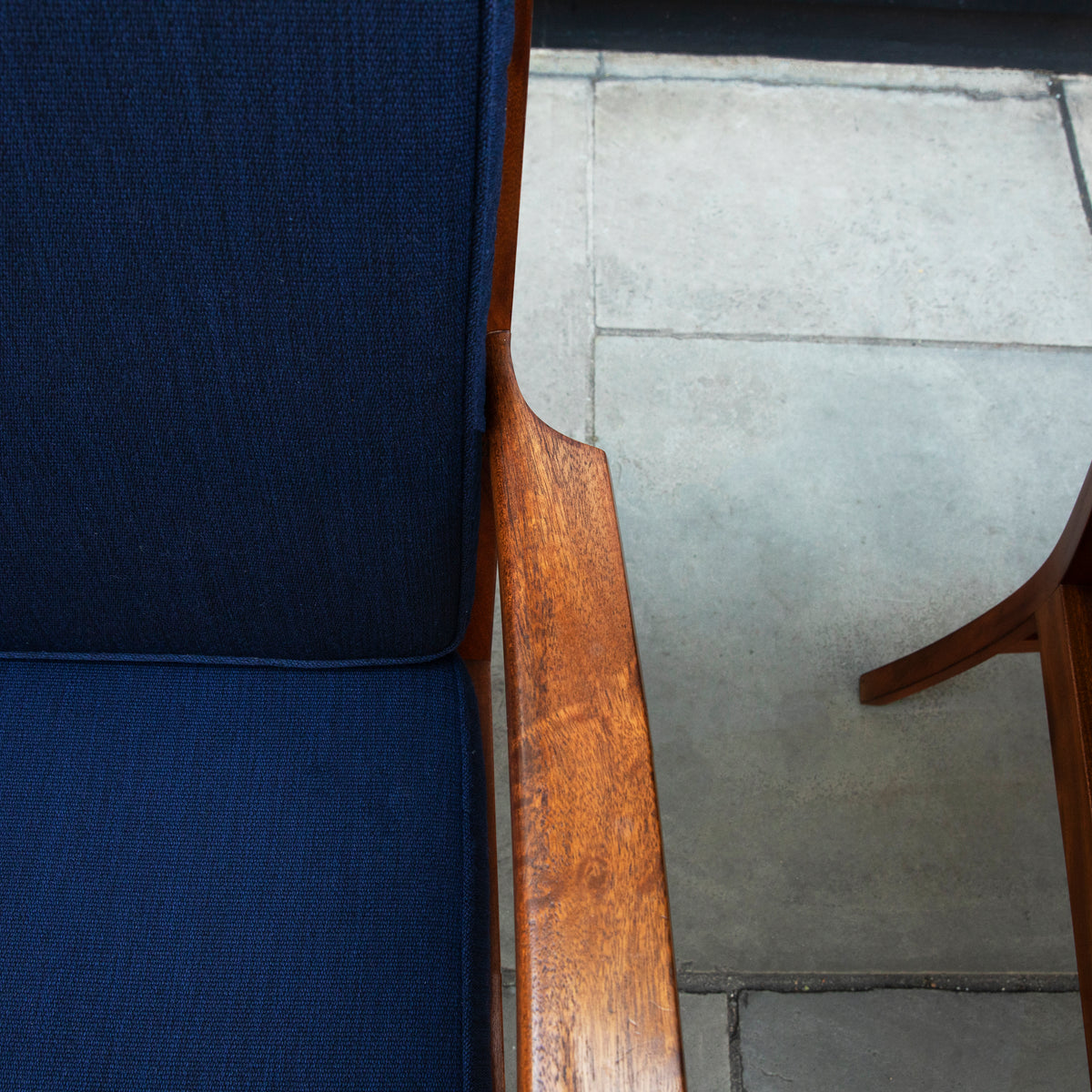 Easy Chair A3021 by Ole Wanscher, designed in 1963 and crafted by a master cabinetmaker in Denmark. This sculpted chair exemplifies Wanscher’s refined approach to modernist design, blending elegance with superb craftsmanship.