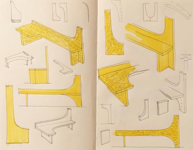 Harp-Sit-Chord Bench / Studiomama