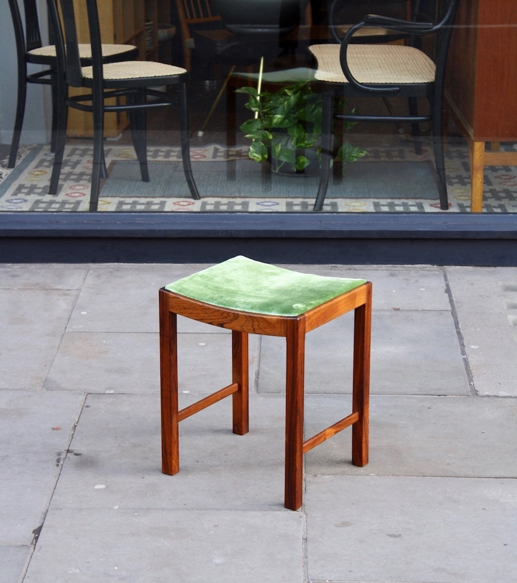 Solid Rosewood 1940s Stool Tove & Edvard Kindt-Larsen - Image 11