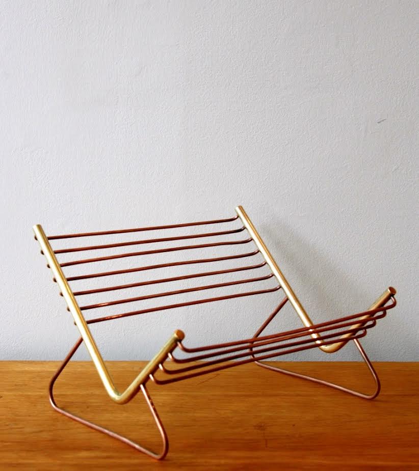 Brass and Copper Book Holder  Carl Auböck - Image 1