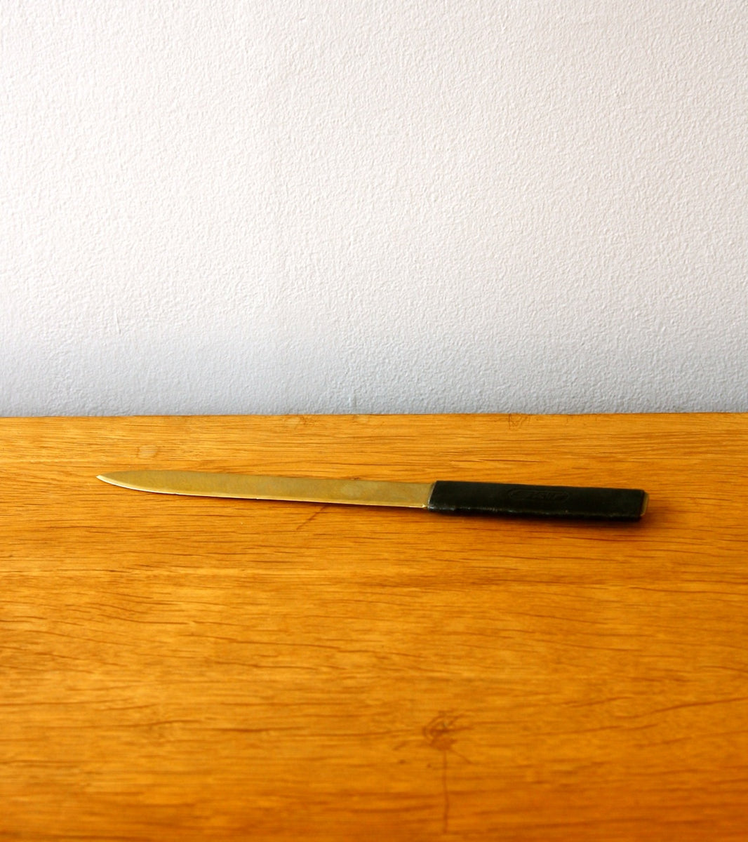 Brass and Leather Letter Opener Carl Auböck - Image 1