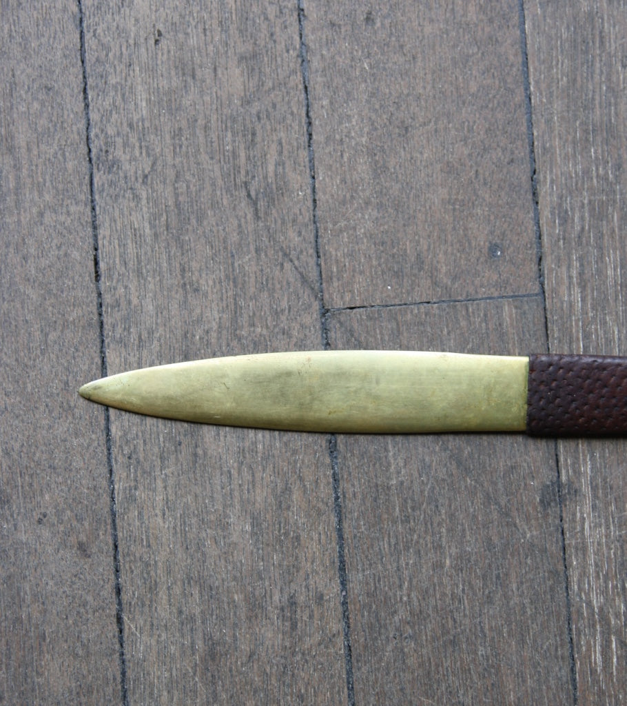 Brass and Ostrich Leather Letter Opener Carl Auböck - Image 7