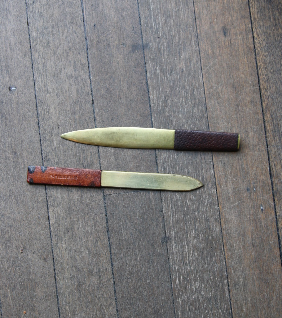 Brass and Ostrich Leather Letter Opener Carl Auböck - Image 8