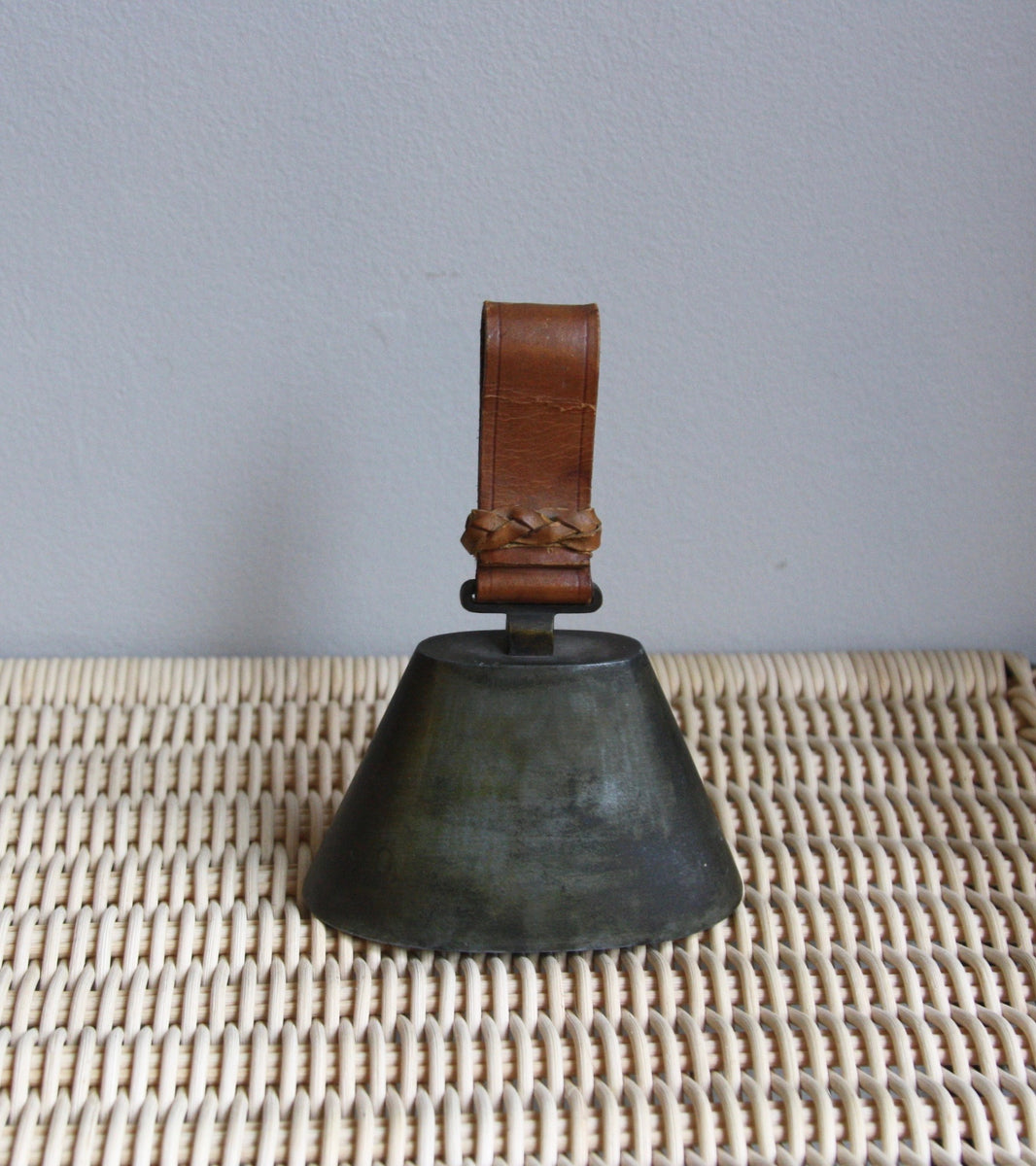 Brass Bell With Leather Handle Carl Auböck - Image 1