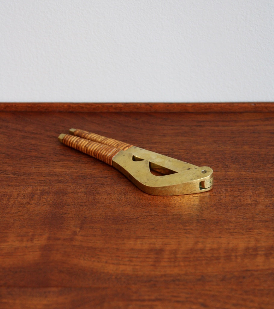 Modernist Brass & Cane Nutcrackers Carl Auböck - Image 3