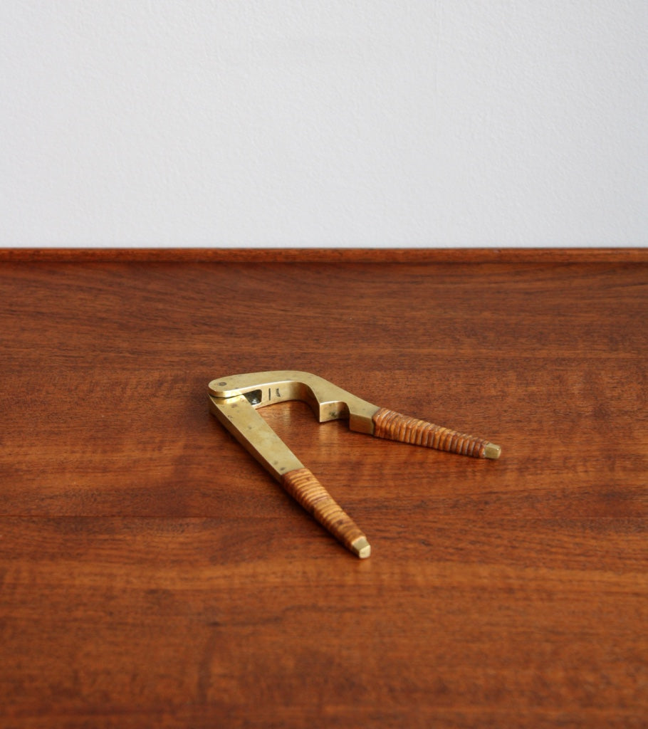 European Modernist Brass & Cane Nutcrackers Carl Auböck - Image 6