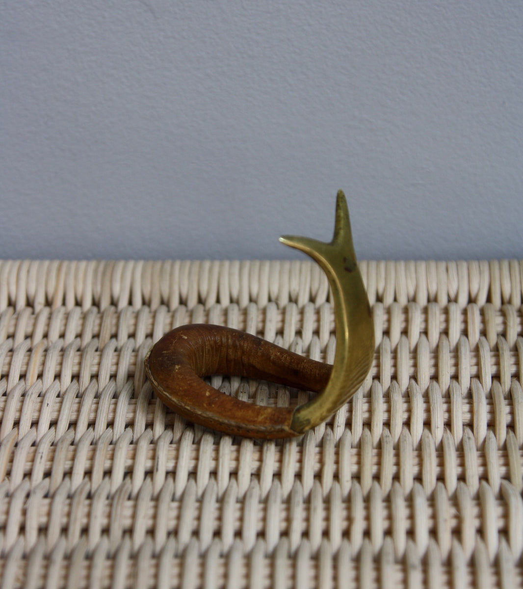 Brass & Leather Pipe Stand Carl Auböck  - Image 9