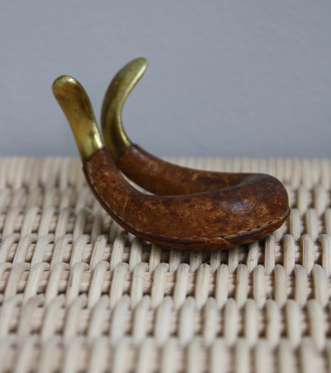 Brass & Leather Pipe/Watch Rest Carl Auböck  - Image 12