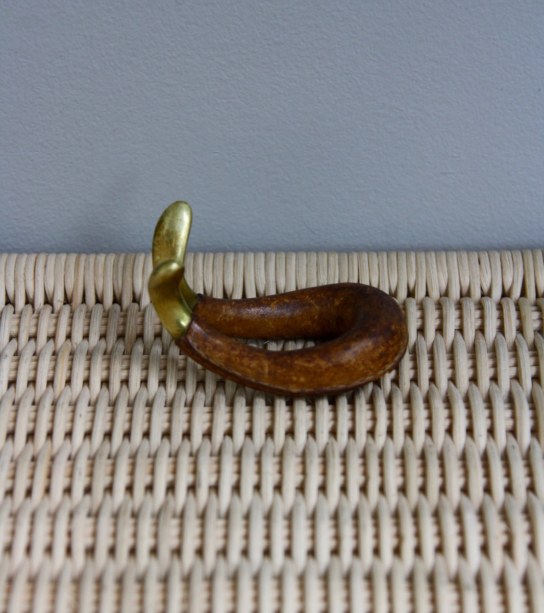 Brass & Leather Pipe/Watch Rest Carl Auböck  - Image 4