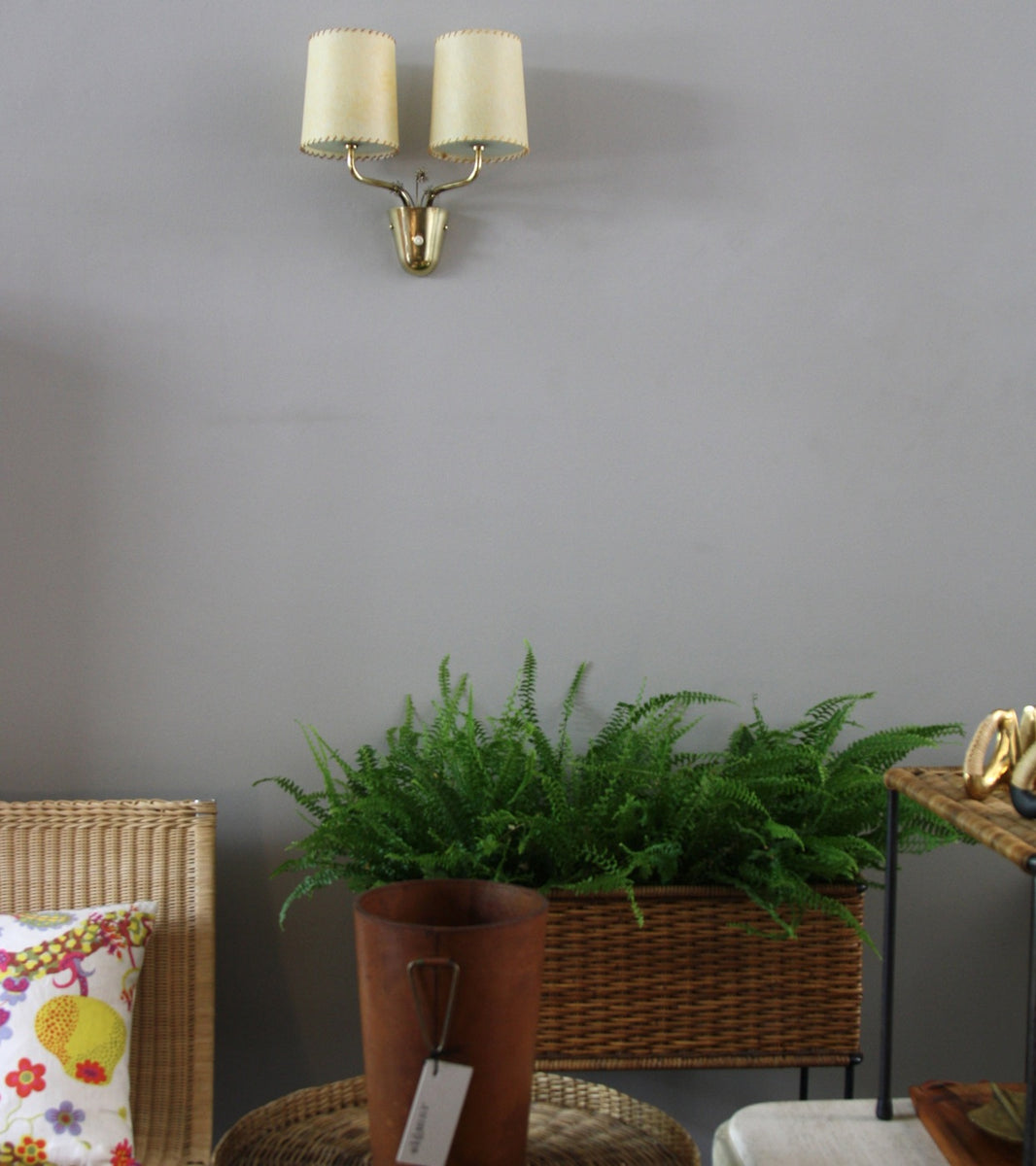 Brass Wall Light with Flowers Paavo Tynell - Image 10