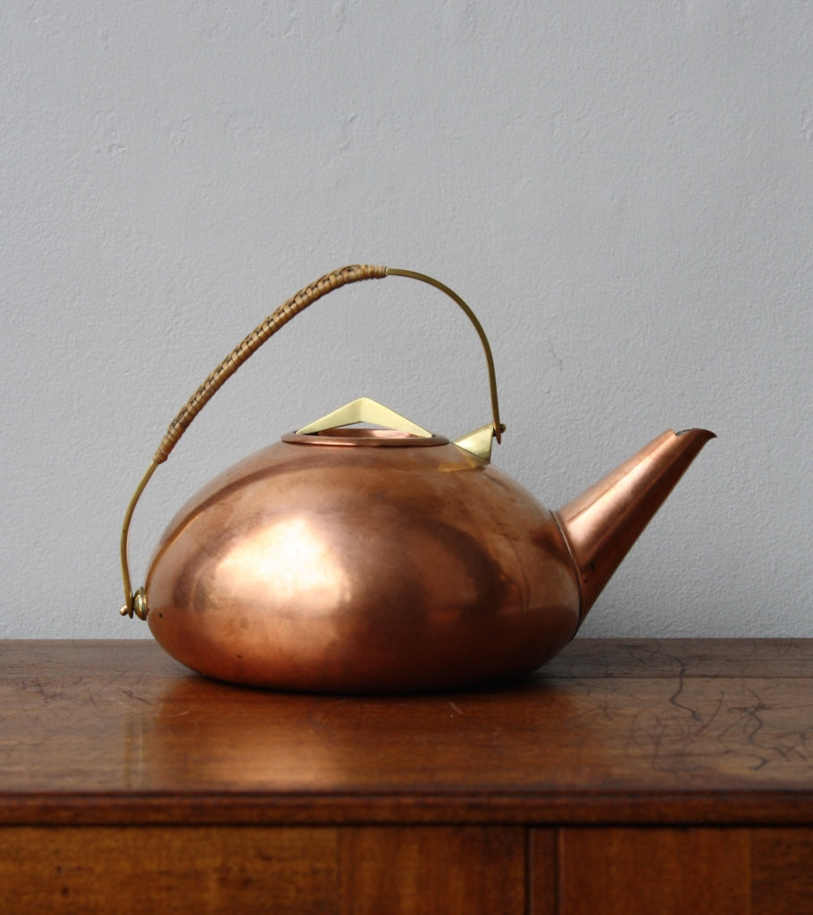 Copper and Brass Teapot Carl Auböck - Image 1