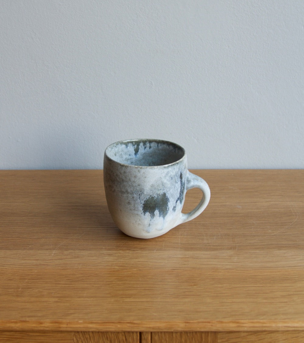 Custom Mug with HandleWhite & Soft Blue Glaze Kasper Würtz - Image 1