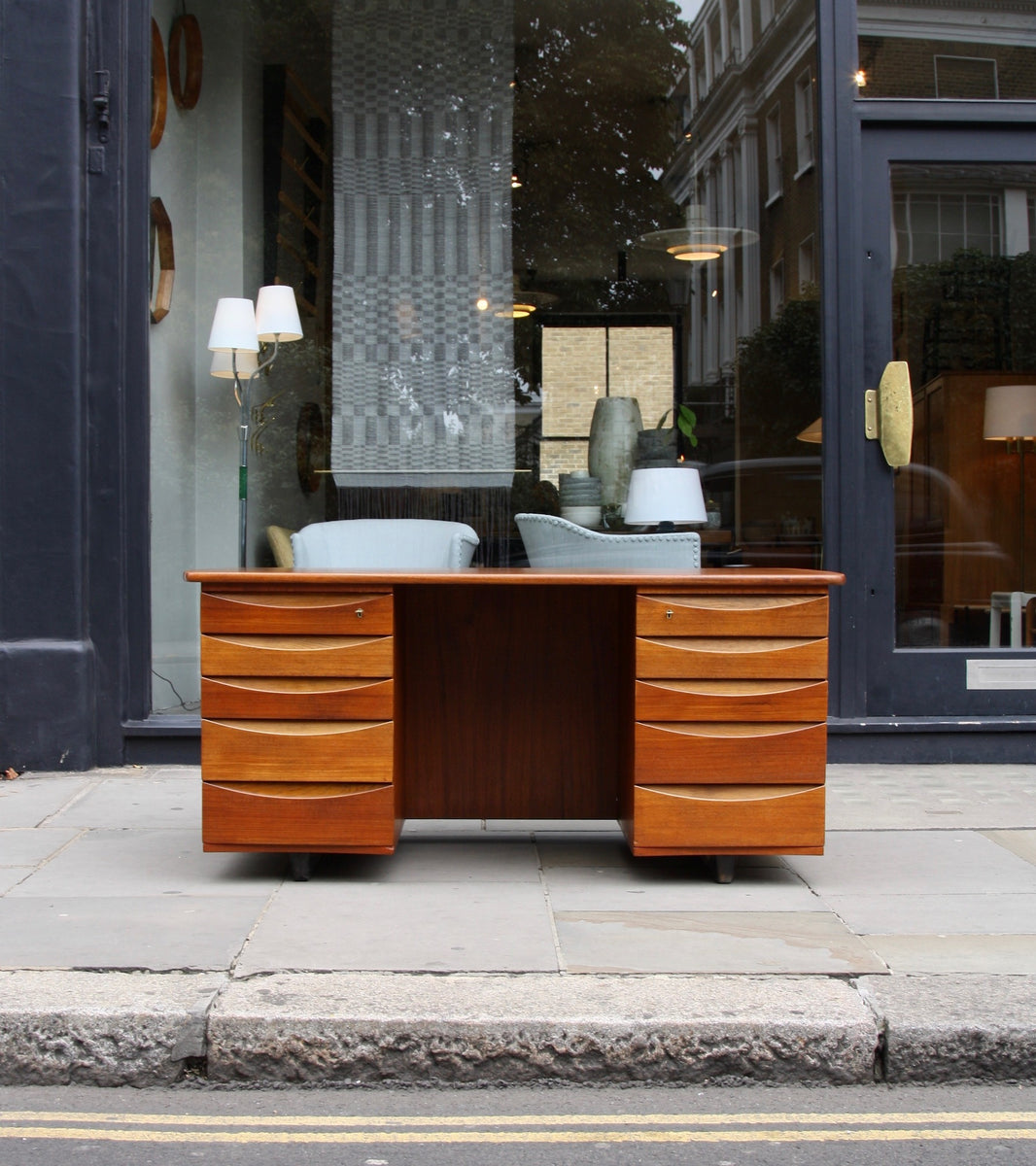 Desk with Bookcase Front Hans Olsen and Chris Sørensen - Image 1