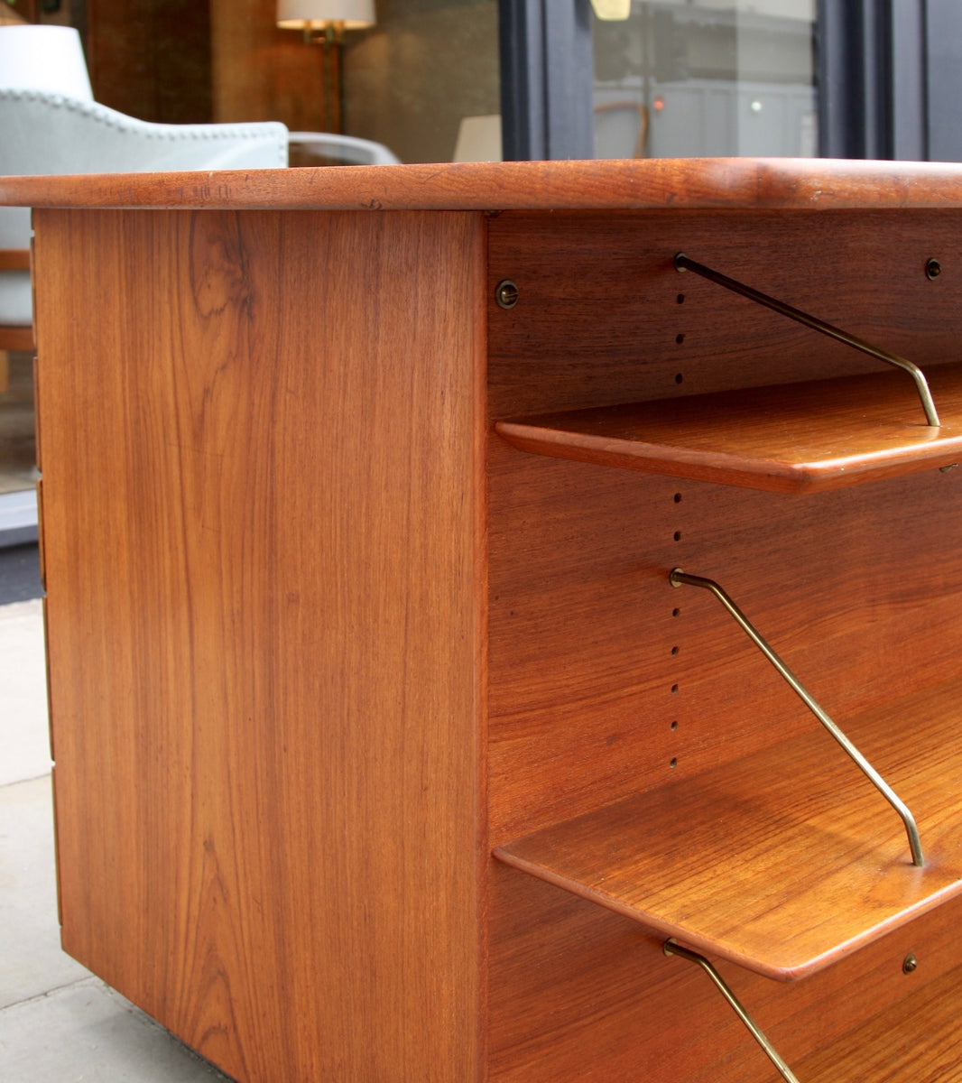 Desk with Bookcase Front Hans Olsen and Chris Sørensen - Image 4