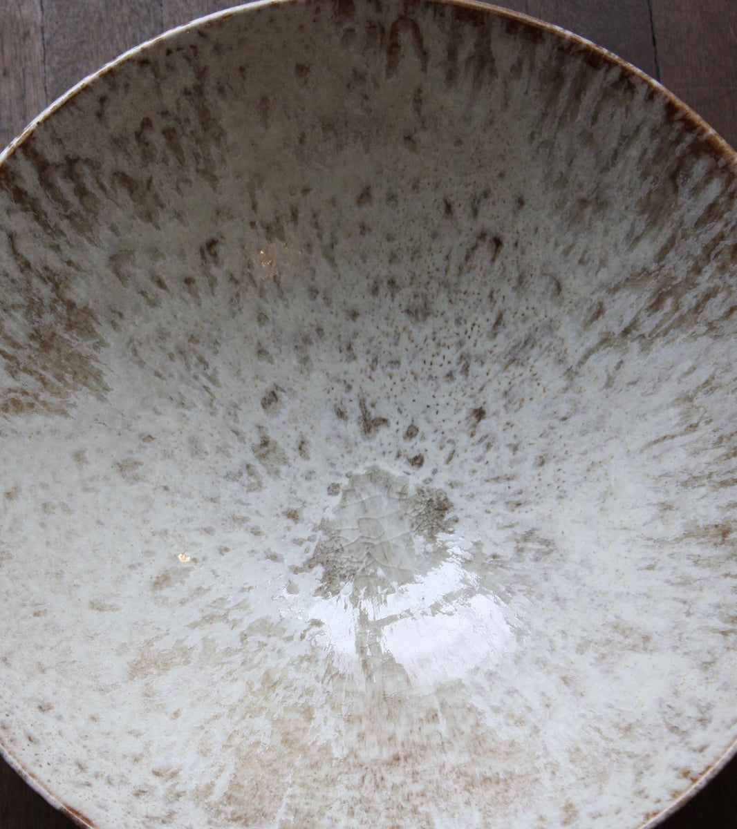 Enormous Tea Bowl Shaped BowlBrown & White Glaze   Kasper Würtz - Image 10