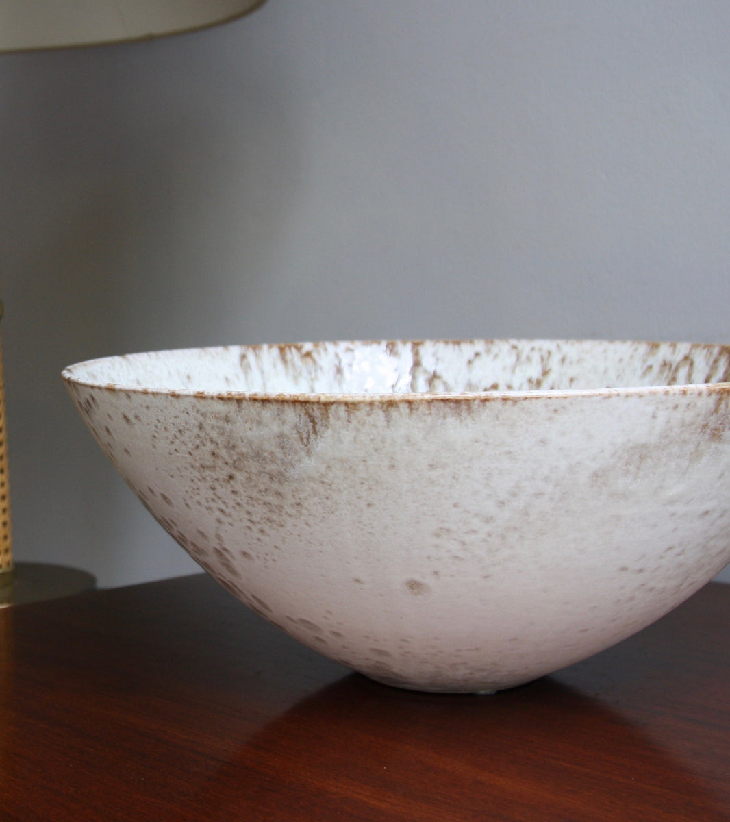 Enormous Tea Bowl Shaped BowlBrown & White Glaze   Kasper Würtz - Image 8