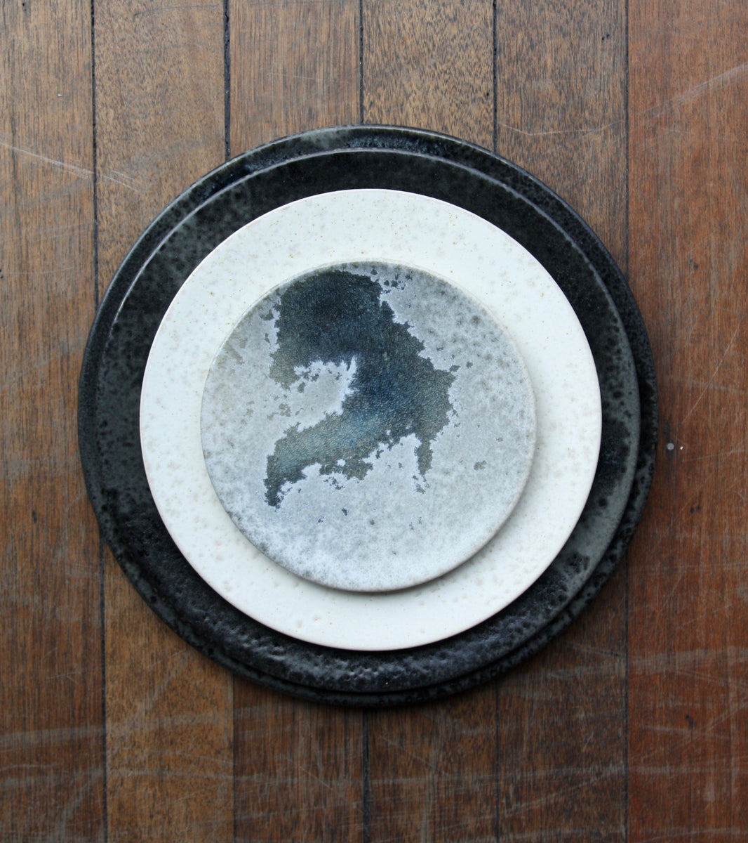 Extra Large Flat Plate Black Glaze Kasper Würtz - Image 7