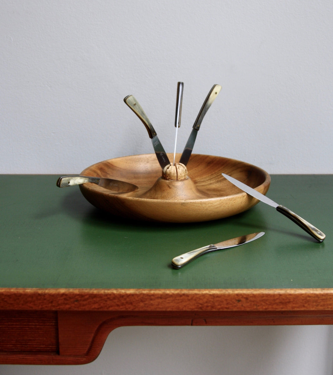 Vintage Fruit Bowl & Knife Set Carl Auböck  - Image 5