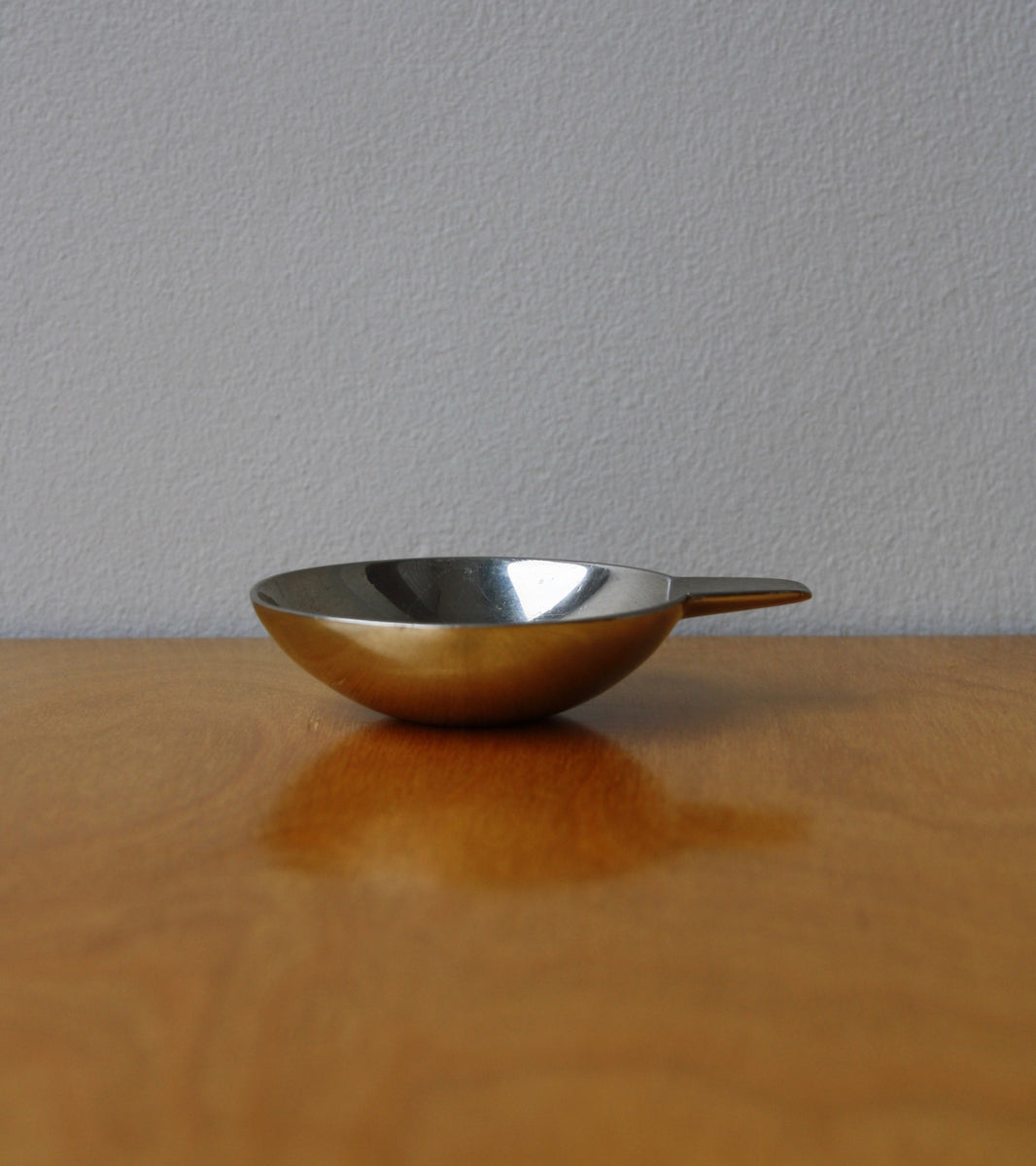 Geometric White Metal Ashtray Carl Auböck  - Image 1