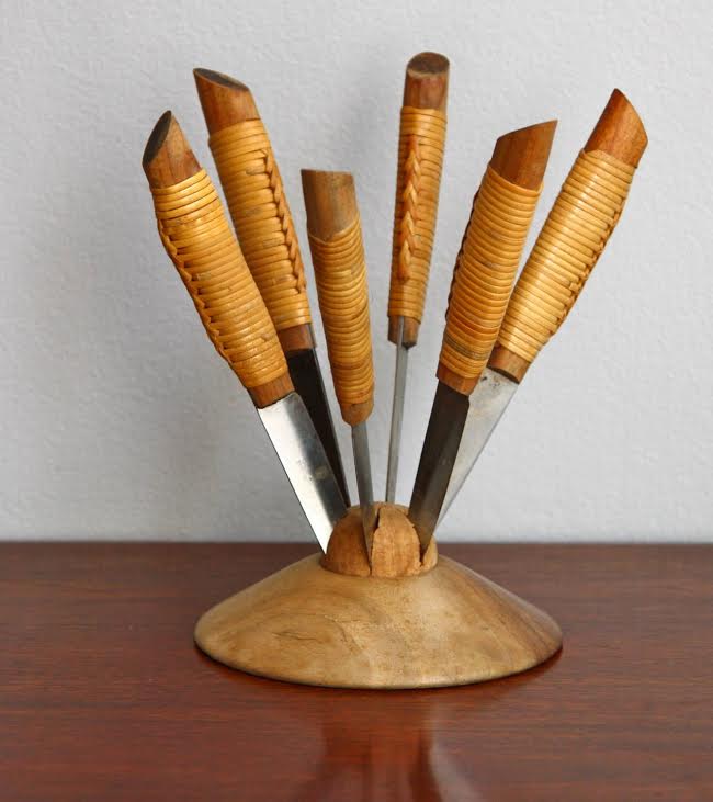 Holder and Knife Set Carl Auböck - Image 1