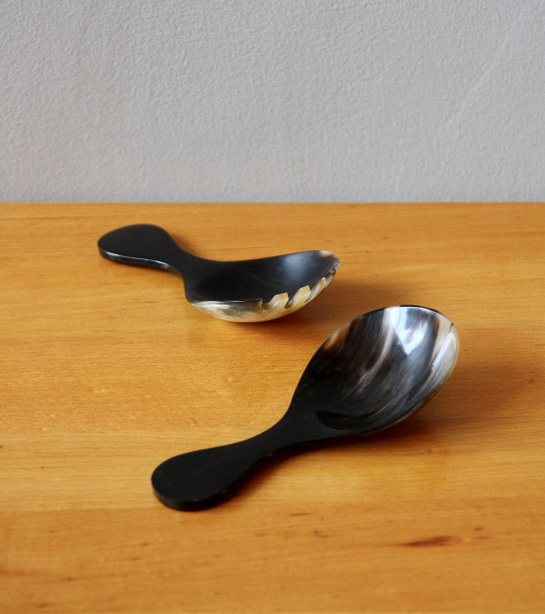 Vintage Horn Salad Servers Carl Auböck III