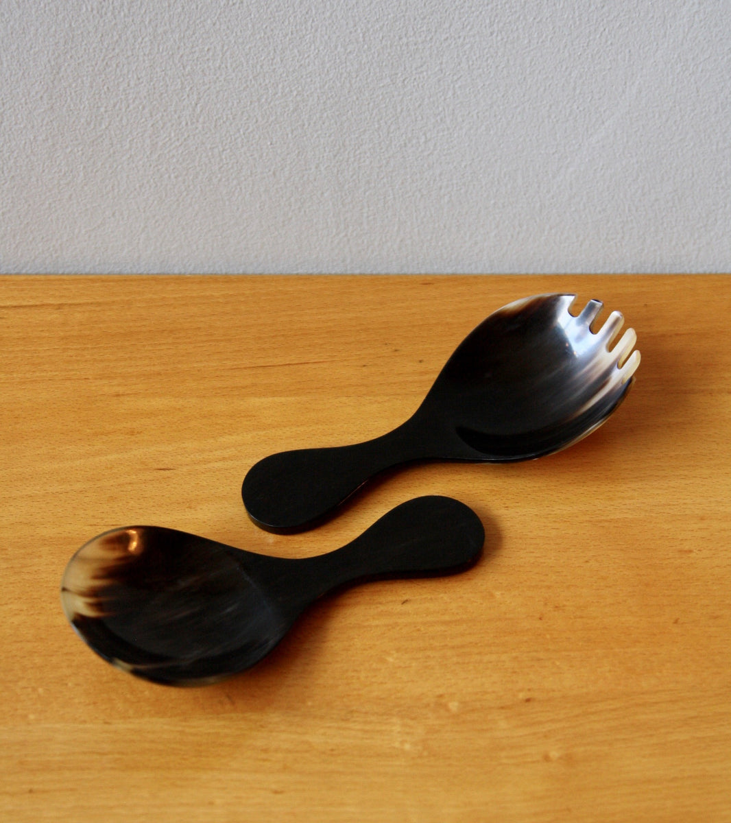 Mini Vintage Horn Salad Servers, Carl Auböck III