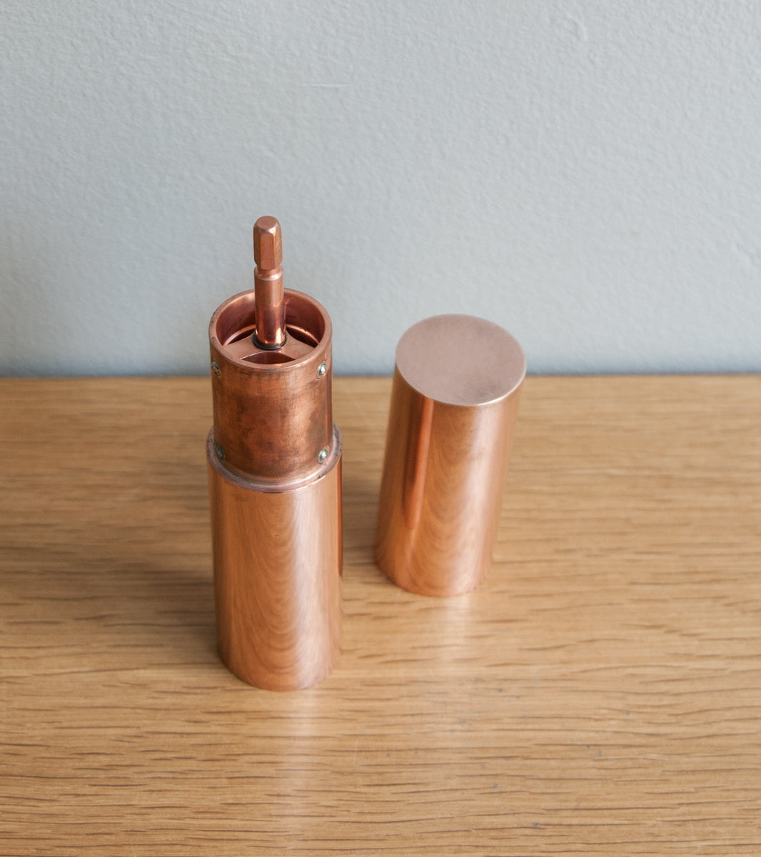 Modern Industrial Designed Italic Mill - Copper Plated Michael Anastassiades & Carl Auböck