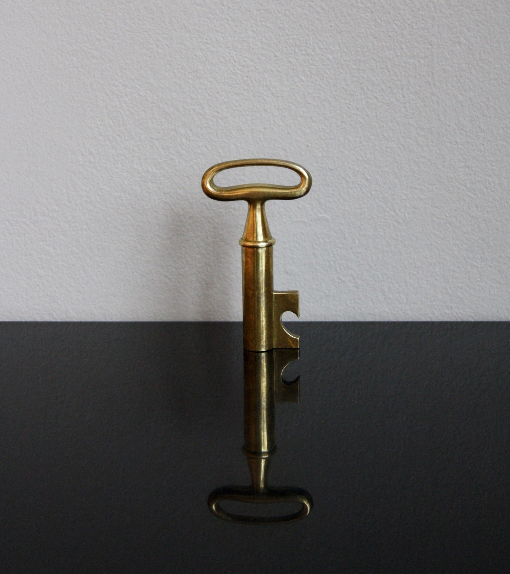 Mid-Century Brass Key Corkscrew and Bottle Opener attributed to Carl  Auböck, Austria, 1950s for sale at Pamono
